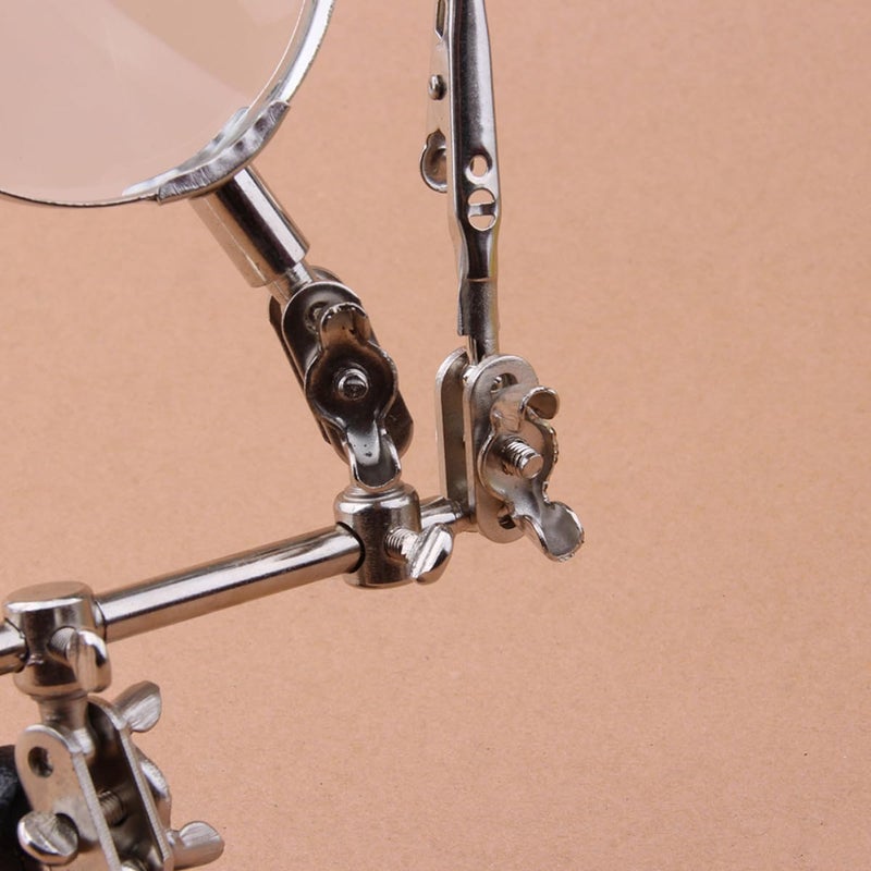 5X Magnifying Glass with Double Clip Bracket for Visual Aid and Craft Work - Image 5