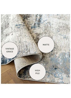 KNOT HOME Jacob Sky 150 x 80 cm Carpet Knot Home Designer Rug for Bedroom Living Dining Room Office Soft Non-slip Area Textile Decor  - Image 5