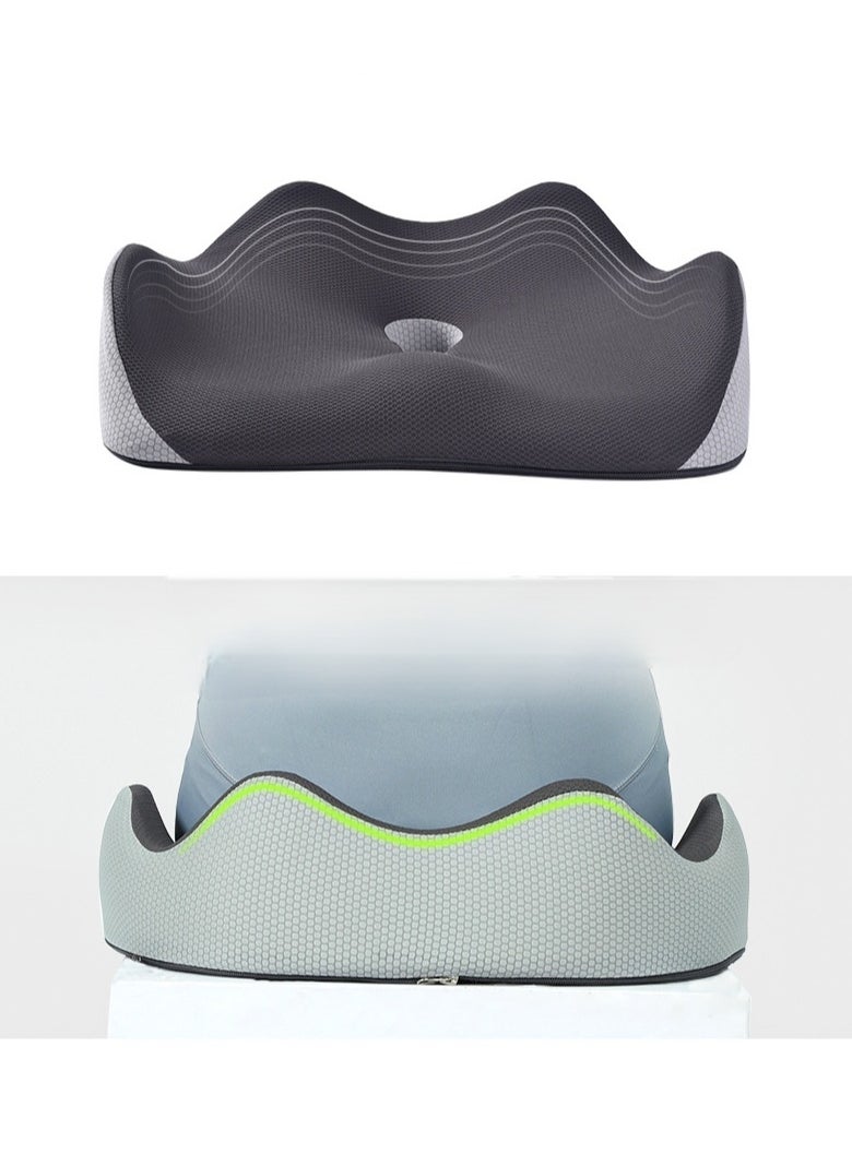 Generic Office chair cushion,rebound memory cotton cushion,thickened, chair mat, Black,45 * 36 * 13 cm  - Image 5