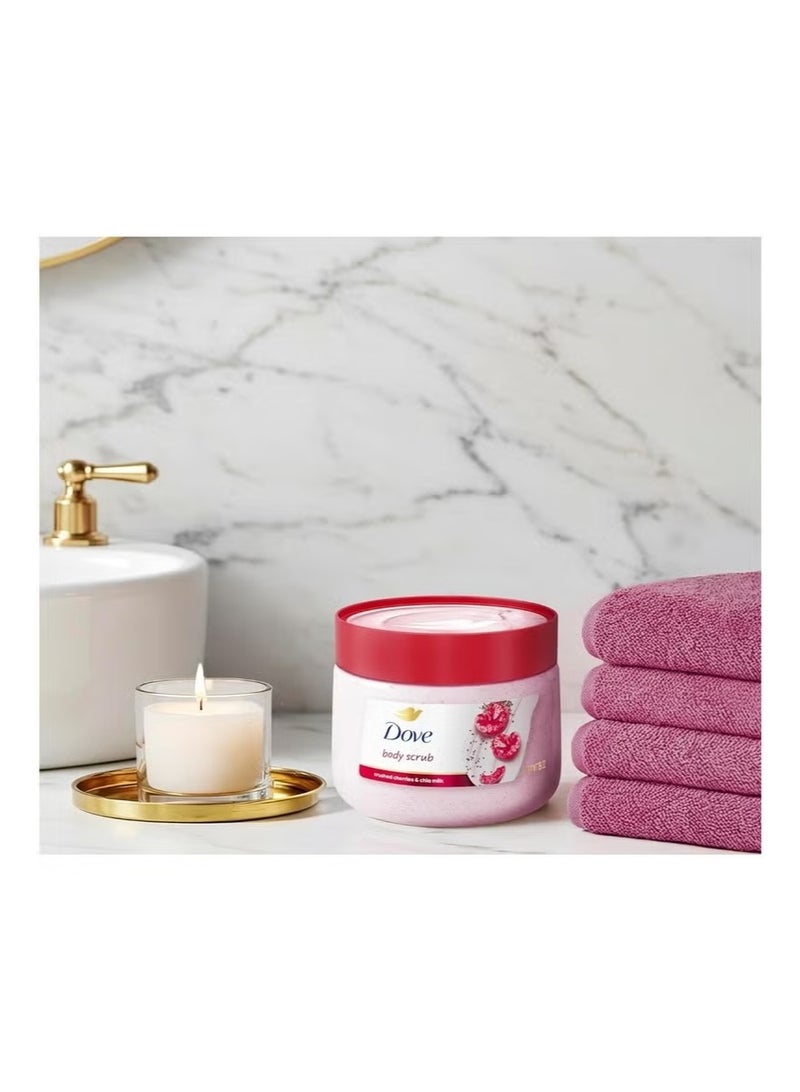 Dove Exfoliating Body Polish Crushed Cherries & Chia Milk 425g - Image 2