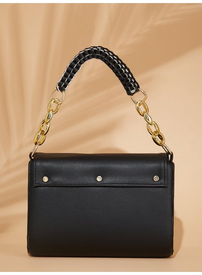 Fargo PU Women's Sling Bag Shoulder Bag For Women (Black) - Image 5