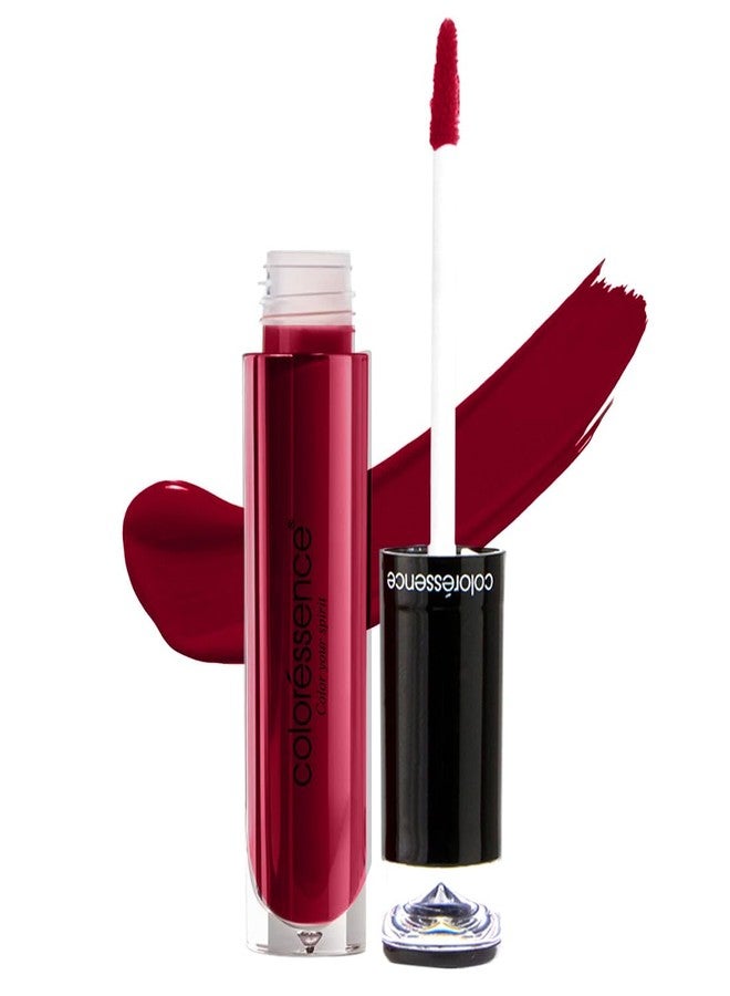 Coloressence Liquid Transfer Proof Lipstick, Amber Red, 4ml | Long Lasting | Matte Finish | Waterproof | Fadeproof | Highly Pigmented | Hydrating Formula | Smudgeproof - Image 1