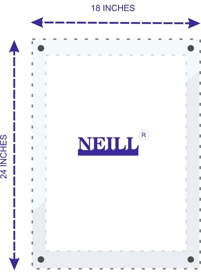 NEILL Acrylic Sandwich Display Sheet Board for Ads/Posters/Pictures/Information/Illustration/Hospitality/Home Decor, Size - 18"x24" (Clear/Transparent - 18 x 24 inches) Pack of 1 Pc. - Image 5