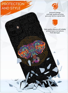 MOBILIUS for iPhone 12 Mini Case, Shockproof Protective Phone Case Cover for iPhone 12 Mini, with The elephant Festival Pattern  - Image 3
