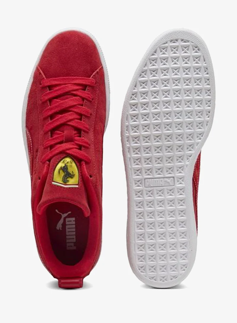 Puma Rosso Corsa-PUMA White Ferrari Suede OG Sneakers Unisex  | Best Price UAE