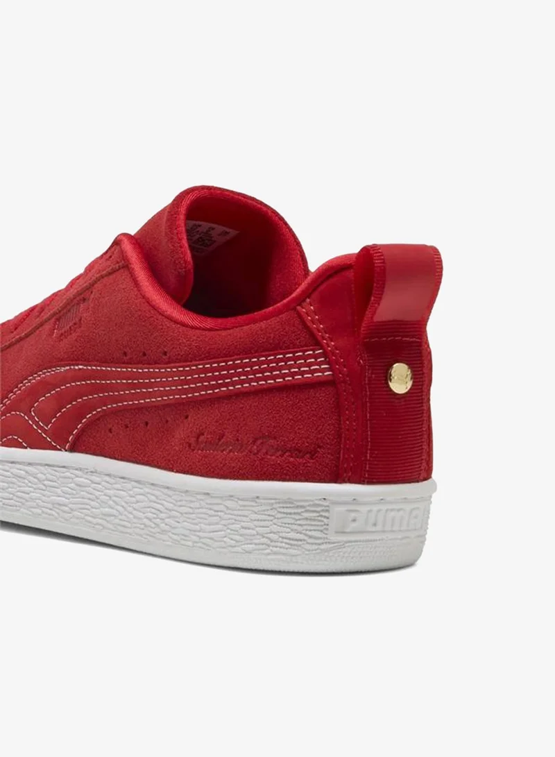 Puma Rosso Corsa-PUMA White Ferrari Suede OG Sneakers Unisex  | Best Price UAE