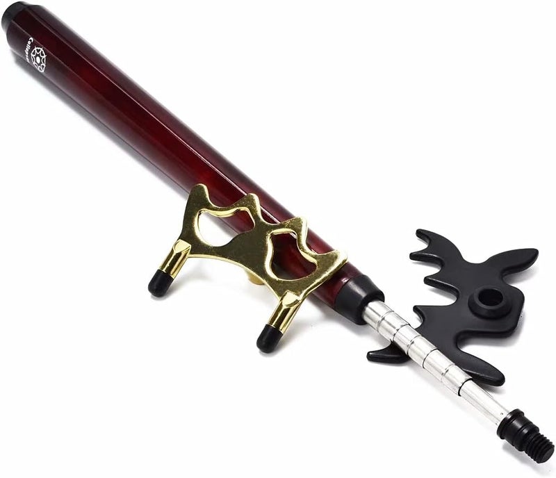 Collapsar Retractable Billiards Pool Cue Stick Bridge with Removable Metal Bridge Head,Billiards Pool Cue Accessory for Pool Table - Image 1
