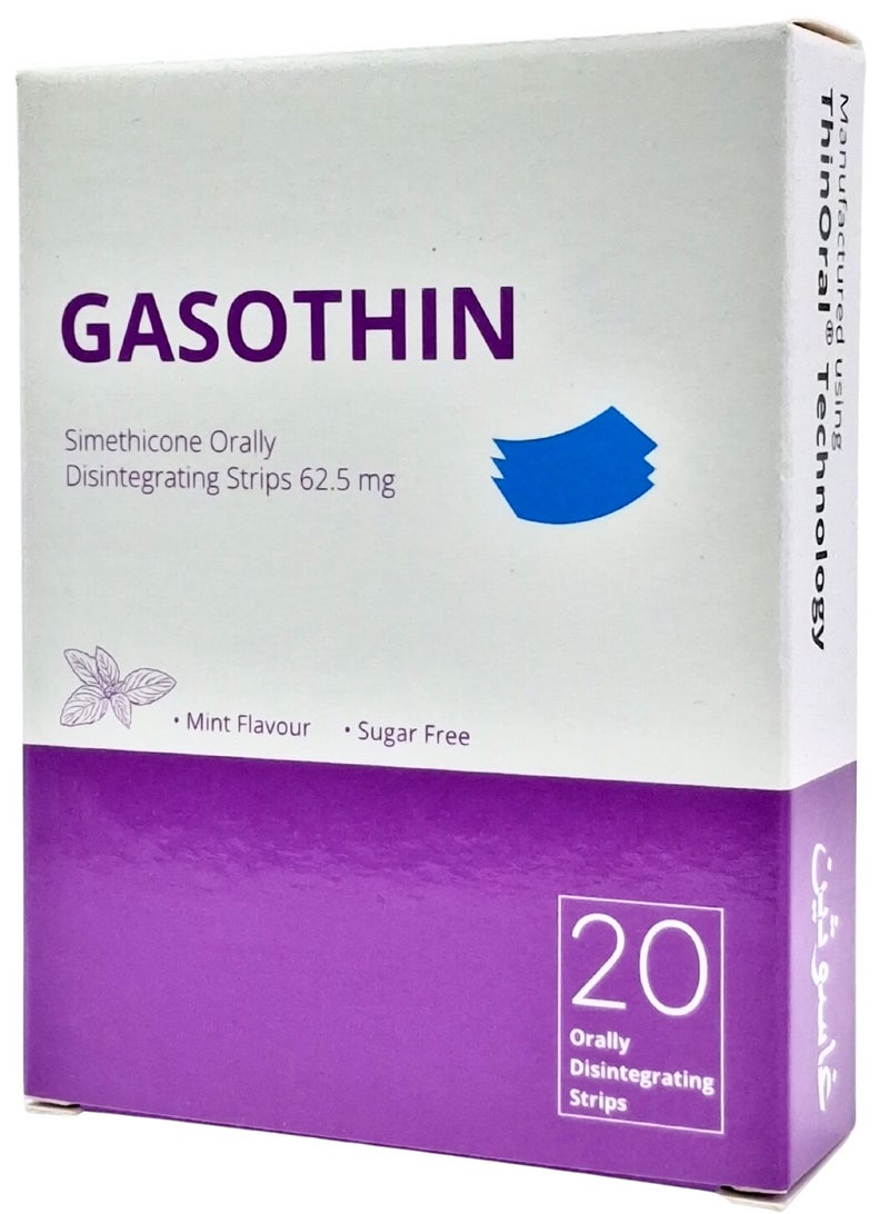 Supplement Gasothin Orally Disintegrating 62.5Mg Strips 20'S