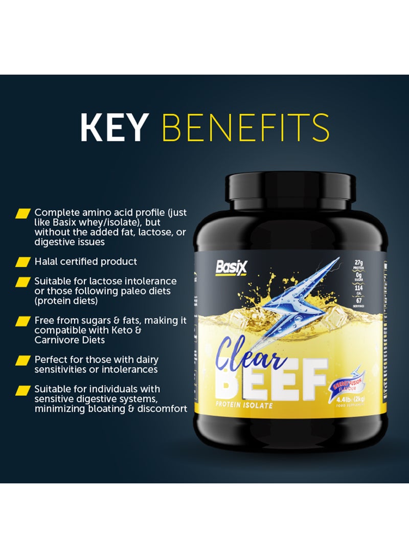 Basix Beef Protein Isolate Energy Fusion Flavour 4.4lb - Image 2