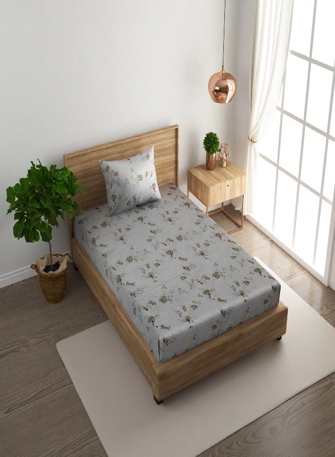 RISHAHOME 2-Piece Single Cotton Bedsheet Set 180 TC – Soft, Breathable with 1 Pillow Cover - Image 2