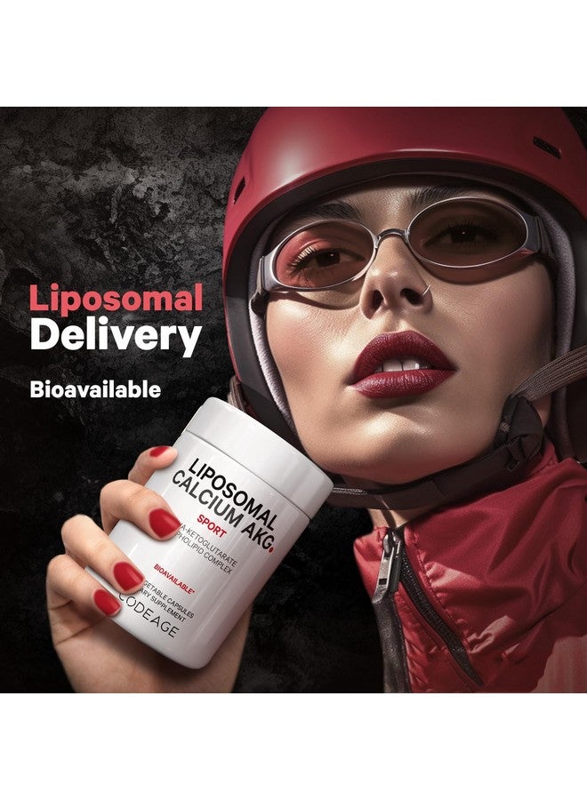 Codeage Liposomal Calcium AKG Supplement - Calcium Alpha-Ketoglutarate - 2-Month Supply - Liposomal Delivery - 1 Capsule Per Serving - Non-GMO, Gluten-Free - 60 Capsules - Image 4