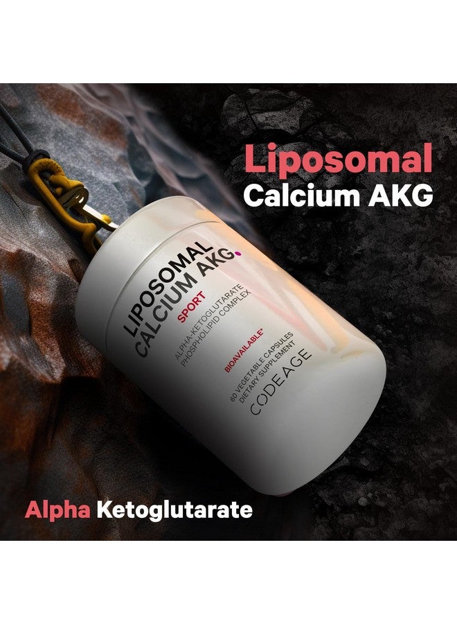 Codeage Liposomal Calcium AKG Supplement - Calcium Alpha-Ketoglutarate - 2-Month Supply - Liposomal Delivery - 1 Capsule Per Serving - Non-GMO, Gluten-Free - 60 Capsules - Image 3