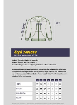 mmetalic Metalic Black Kangaroo Pocket Hooded Zippered Cotton Inside Men's Sweatshirt  - Image 5