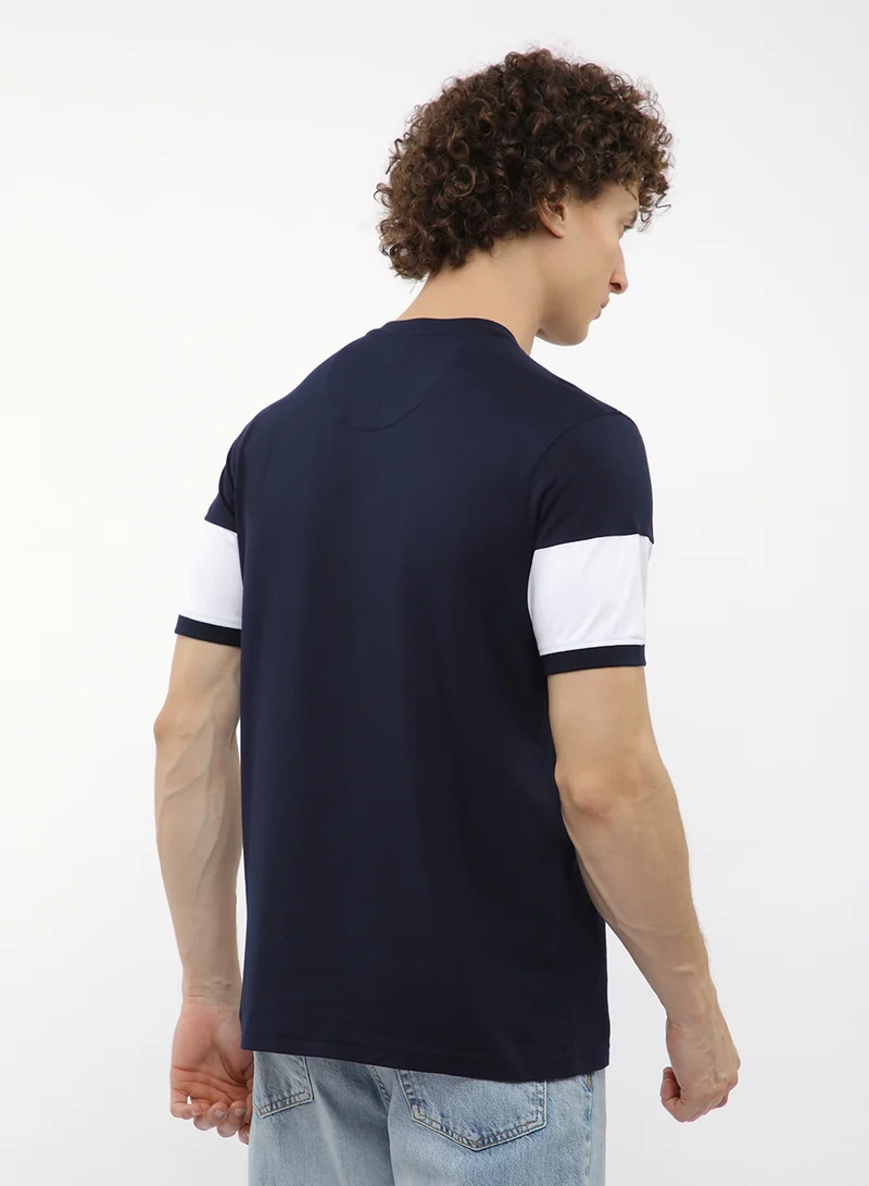 بيفرلي هيلز بولو كلوب تيشيرت مخطط بياقة دائرية