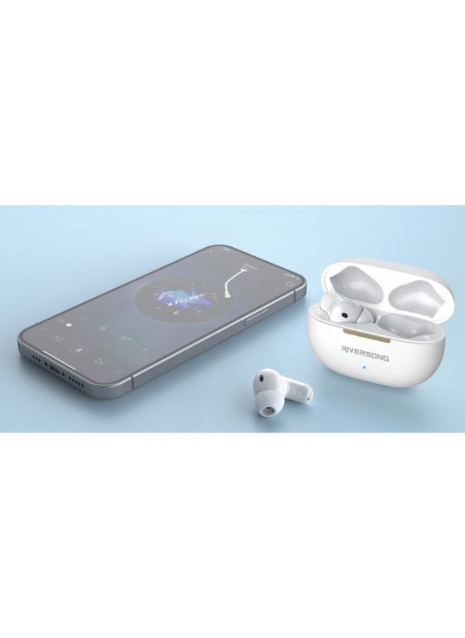 RIVERSONG - Advanced Active Noise Cancellation Earbuds, 30H Playtime, 4 Mics for Clear Calls, AI Voice Assistant, Stereo Sound - Image 1