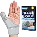GenetGo Trigger Thumb Splint Thumb Spica Support Brace Stabilizer for Pain Sprains Arthritis Tendonitis Right Hand or Left Hand Grey - Image 1