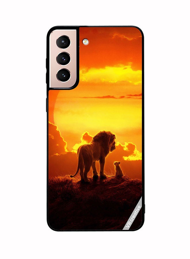 VR CREATIVE Protective Case Cover For Samsung Galaxy S21 Plus 5G The Lion King Design Multicolour - Image 1