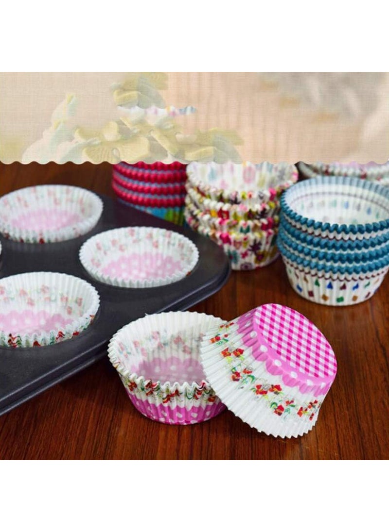 AUTOWRAP Paper Muffin Moulds Muffin Cases Cupcake Cases Rainbow Baking Paper Dessert Party Birthday Wedding  - Image 3