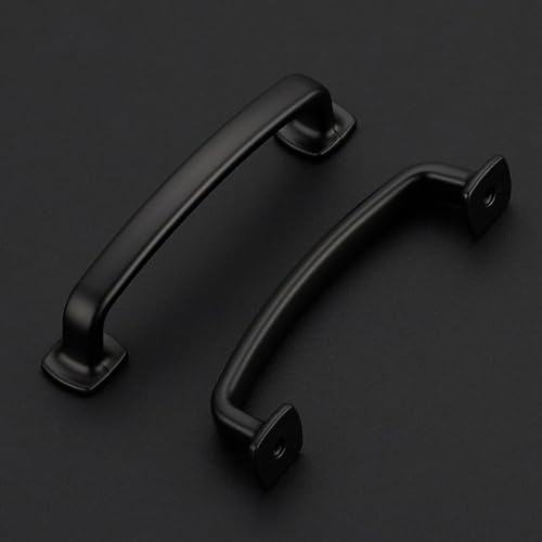 Ravinte Decor 5 Pack Arch Cabinet Pulls 334 Inch Black Drawer Handles for Kitchen Dresser Cabinet Doors Curved Solid Hardware - Image 3