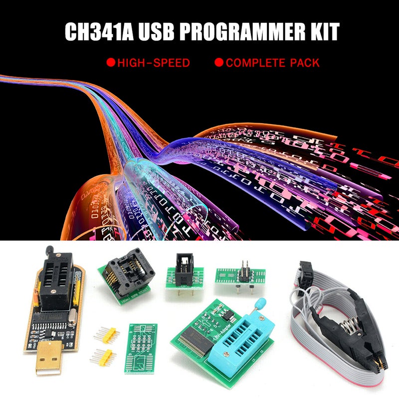 مجموعة مبرمج USB CH341A مع مقبض SOP8 ومحرق EEPROM ومفلاش BIOS ومجموعة مبرمج فلاش SPI مع محول 1.8 فولت ومقبس SOP8 150밀 سلسلة 24/25 - Image 3