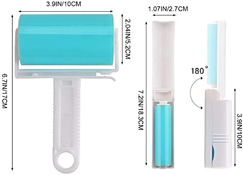NUOBUT Sticky Lint Roller 3 Pack, Reusable Washable Lint Roller Pet Hair Remover Include Large and Small Size Cleaner for Clothes, Pet Hairs, Carseats - Image 5
