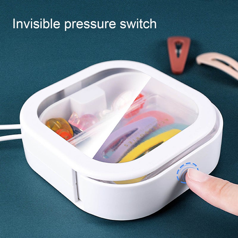 Desktop Portable Storage Box Transparent Mini Storage Box Desktop Finishing Plastic Portable Household - Image 2