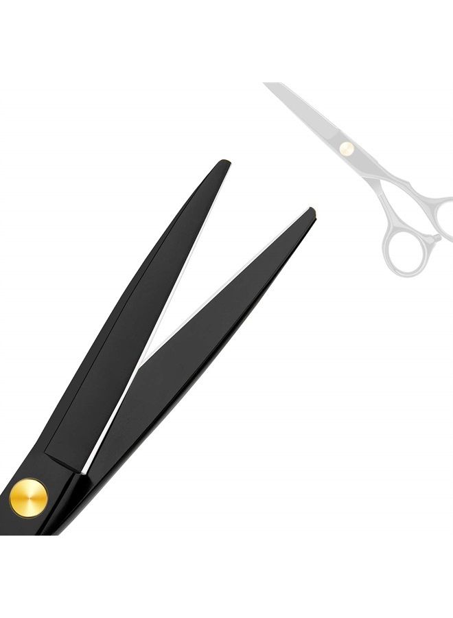 Himart Professional Home Hair Cutting Kit - Quality Home Haircutting Scissors Barber/Salon/Home Thinning Shears Kit with Comb and Case for Men and Women (Black #2) - Image 4