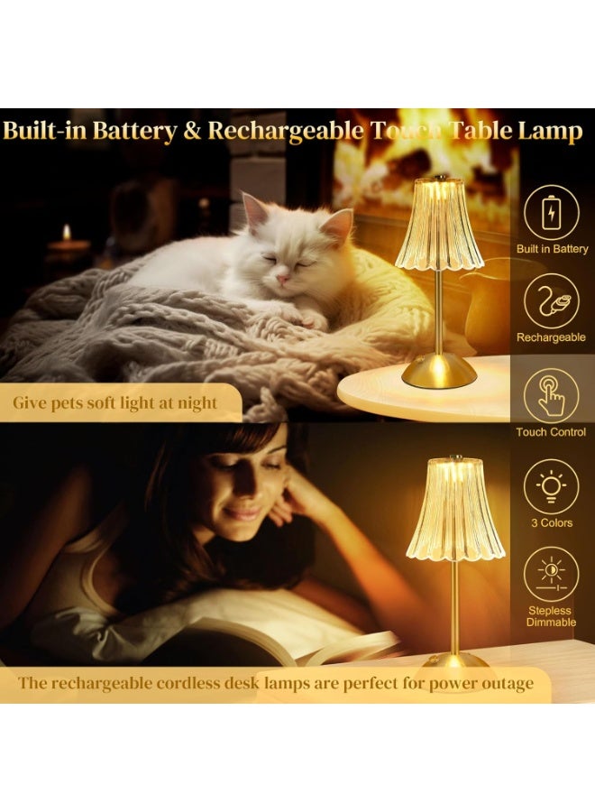 اوراکس الذهب اللاسلكي النمط القديم مصابيح الجدول,شحن USB,3 لون الإضاءة القابلة للتخفيف,ديكور جنب السرير الإبداعي,لغرفة نوم التخييم في الهواء الطلق,جو رومانسي,هدية ديكور المنزل - Image 4