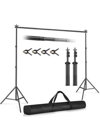 Adjustable Studio Photography Backdrop Stand Kit Black - pzsku/Z130D96A97C373048CD45Z/45/_/1702901953/a5ca3d45-587b-4c72-b16f-24c5551c8be7
