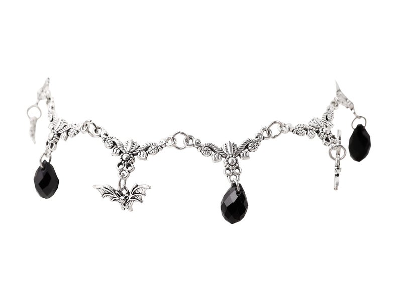 Sacina Gothic Bat Choker Necklace, Victorian Vampire Bat Pendant Necklace, Goth Halloween Christmas Jewelry Gift for Women - Image 1