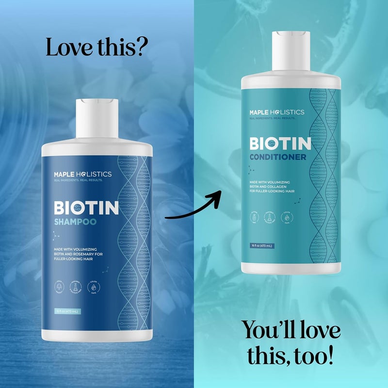 شامبو بيوتين لتكثيف الشعر للشعر الخفيف - شامبو خالٍ من الكبريتات للعناية بالشعر الناعم مع فيتامينات بيوتين للعناية بالشعر المتساقط - شامبو زنك بيريثيون وبيوتين وزيت جوز الهند للعناية بفروة الرأس الجافة - Image 5
