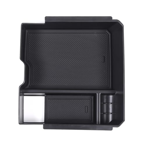 PIUGILH Center Console Storage Box Tray Fit for Ford Ranger/Everest 2023 Accessories, ABS Armrest Storage Box Center Console Organizer Tray (Power Handbrake Version) - Image 2