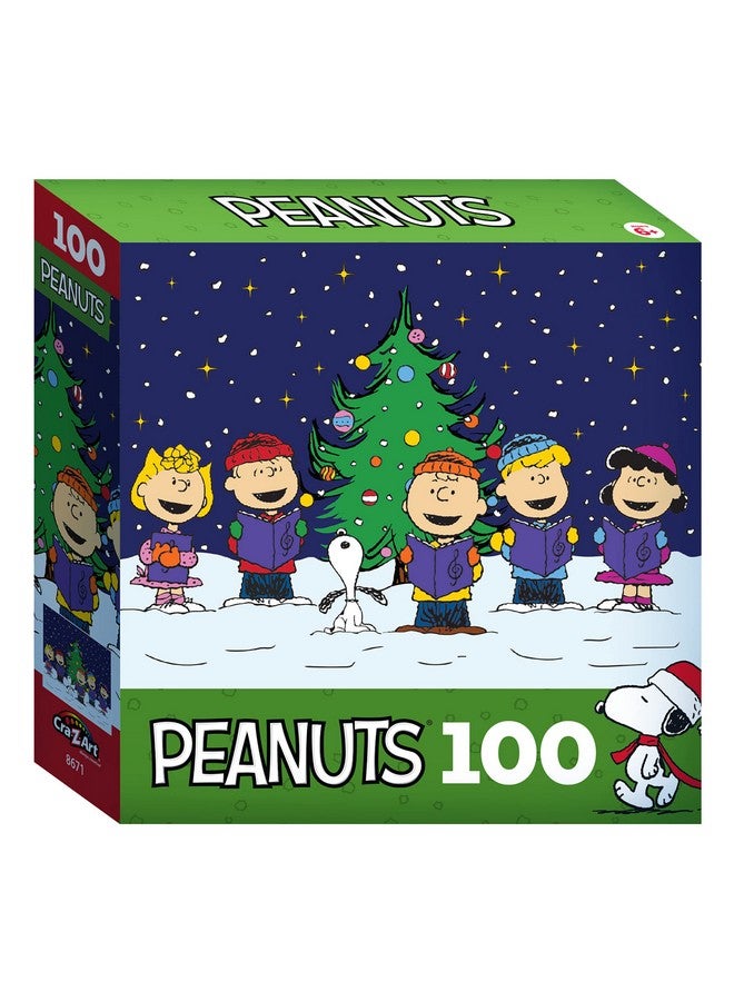 RoseArt Peanuts Christmas Caroling 100 Piece Jigsaw Puzzle For Kids And Adults - Image 2