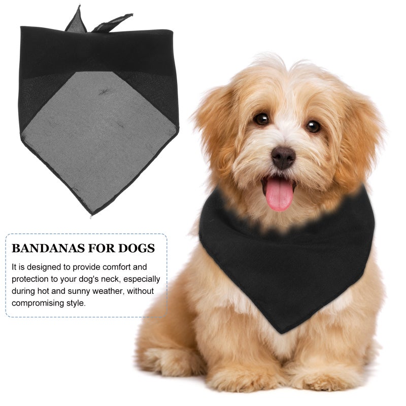4Pcs Wear-resistant Dog Bandana Washable Dog Handkerchief Decorative Dog Costume Dog Supply - Image 4
