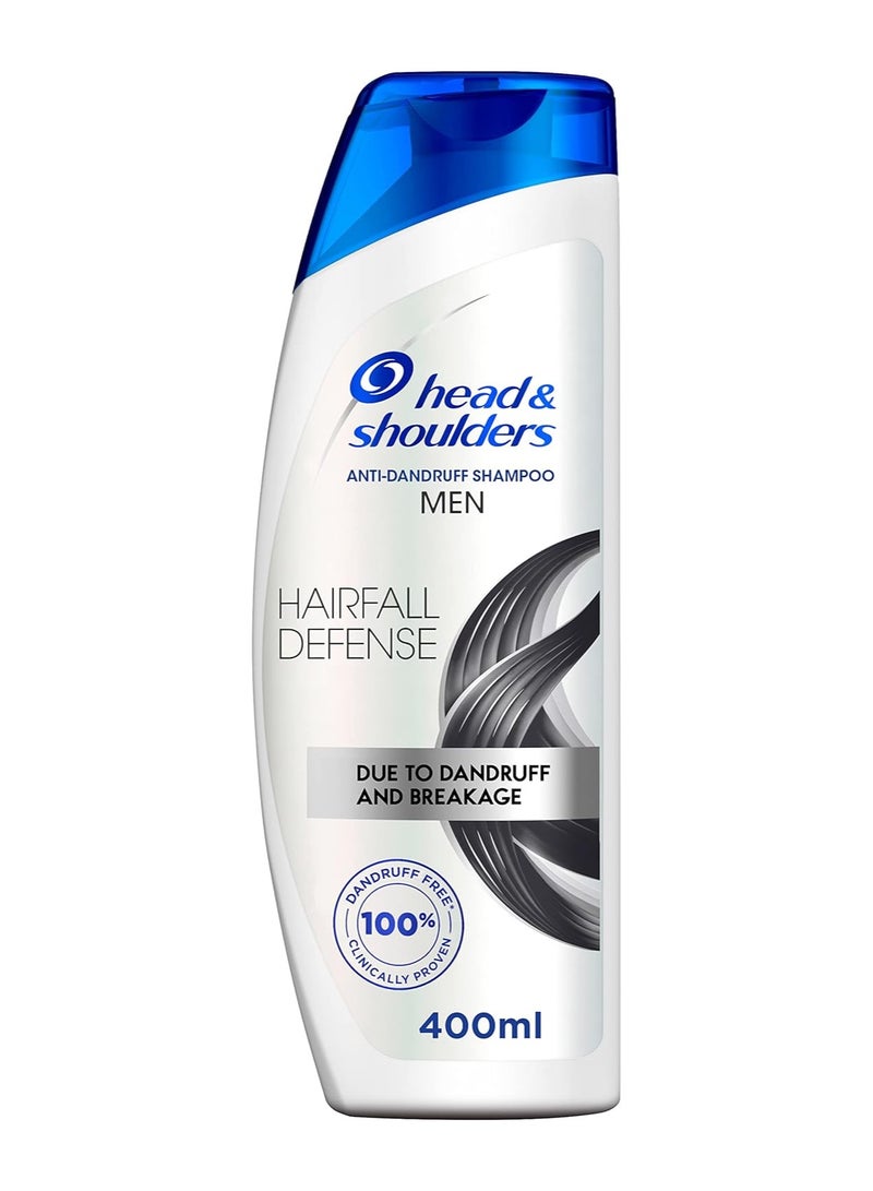 Head & Shoulders Head & Shoulders Men Hairfall Defense Anti-Dandruff Shampoo, 400ml  - Image 1