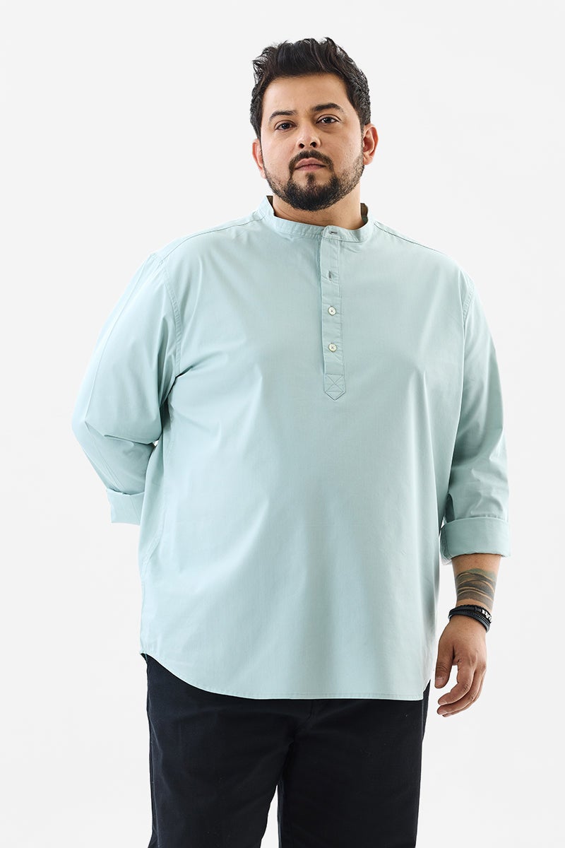 SNITCH Regular Fit Stretch Plus Size Kurta Shirt - Image 1