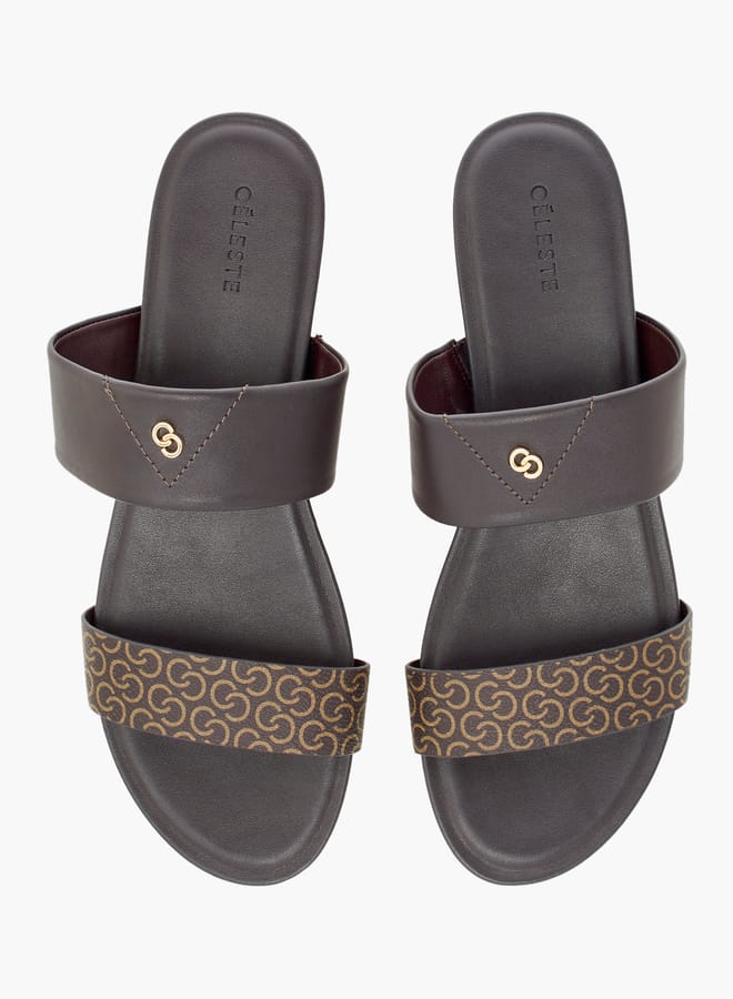 Celeste Women's Solid Slip-On Sandals - Image 2