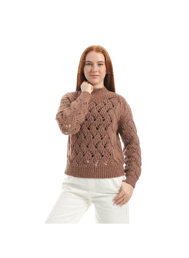 Coctail 17413-Pullover-brown - Image 1