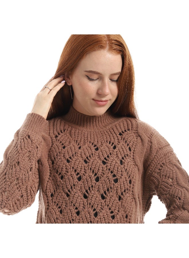 Coctail 17413-Pullover-brown - Image 4