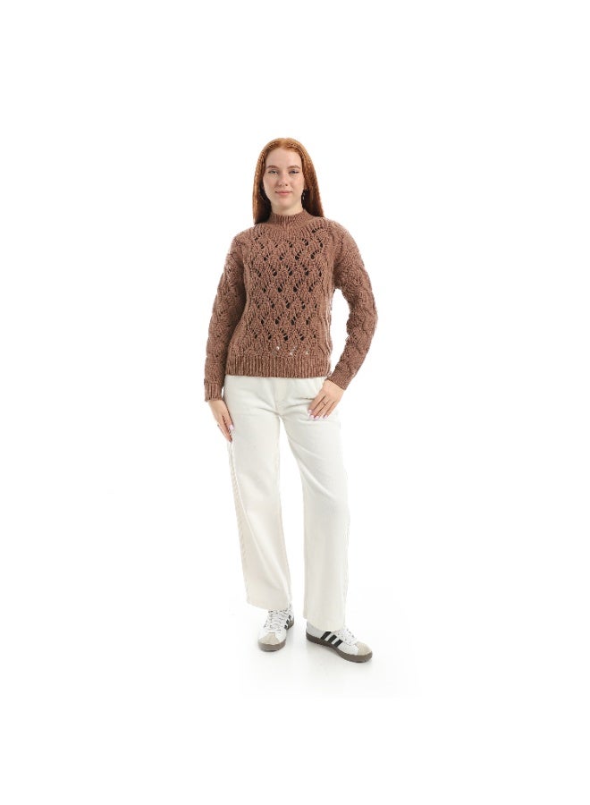 Coctail 17413-Pullover-brown - Image 5