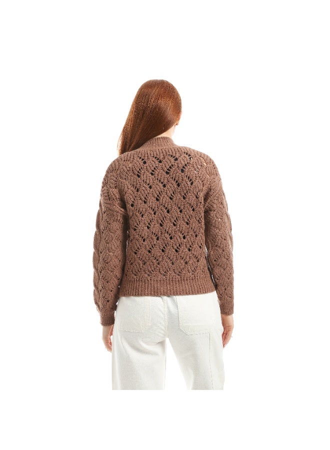 Coctail 17413-Pullover-brown - Image 3