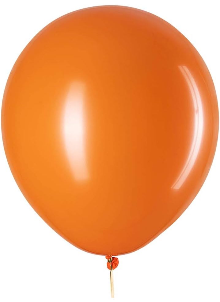 ZOOYOO ZOOYOO 12 inch Navy Blue and Orange Confetti Latex Balloons for Party Decoration 50 Pcs  - Image 3