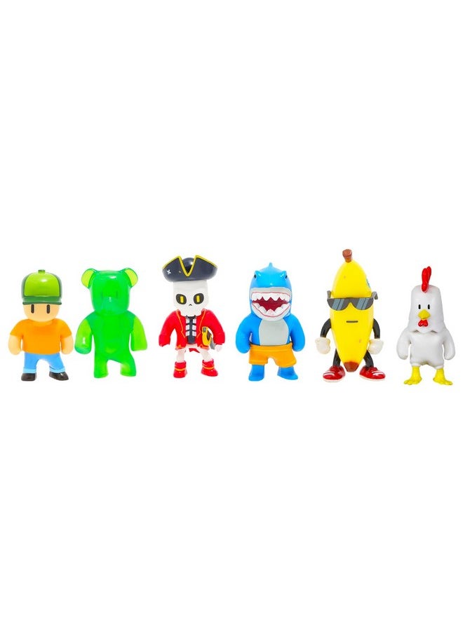 Officially Licensed Stumble Guys Collectible Figures - Bundle With 6 Random Characters Plus More | Toys for Boys and Girls