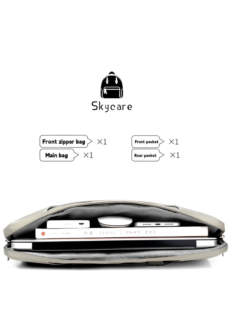 Skycare Skycare Laptop Bag 15.6 Inch, Waterproof Laptop Sleeve Case Business Briefcase, 13-14-15.6 Inch Laptop Carrier,Shoulder Bag for Men and Women  - Image 2