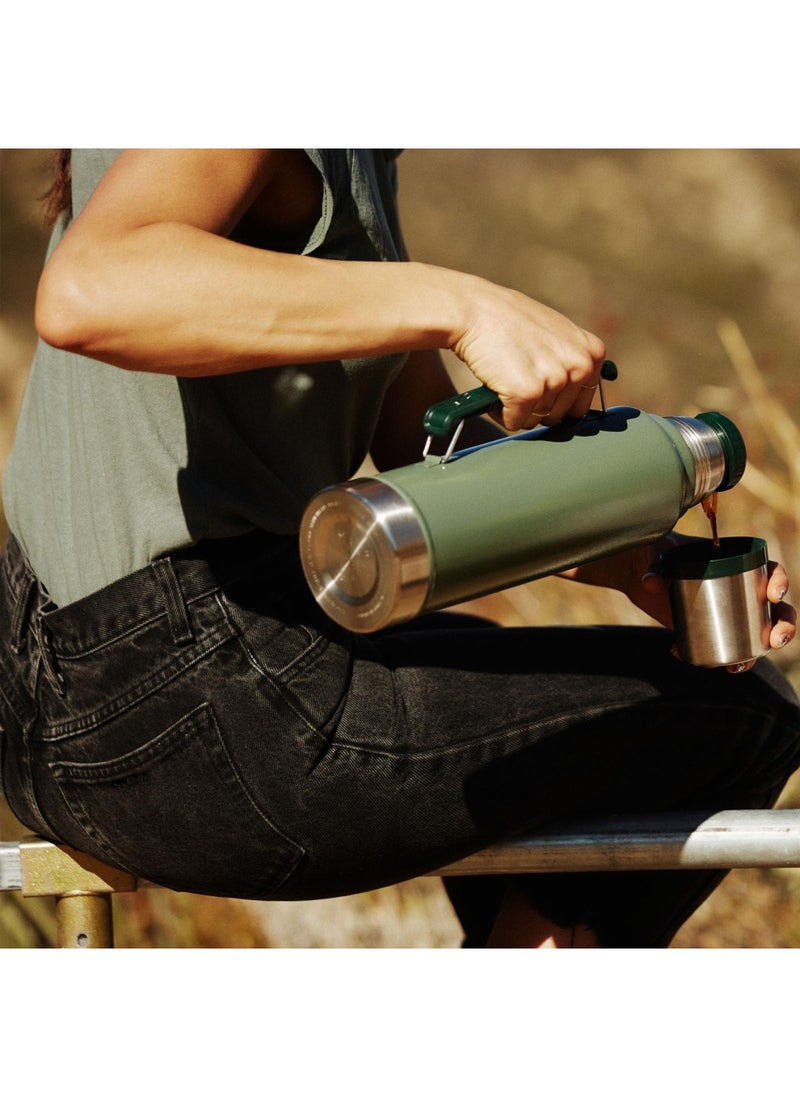 Stanley - Stanley Classic Legendary Bottle 1L / 1.1QT Hammertone Lake â€“ BPA FREE Stainless Steel Thermos | Keeps Cold or Hot for 24 Hours | Leakproof Lid Doubles as Cup | Dishwasher Safe | Lifetime Warranty - Image 1