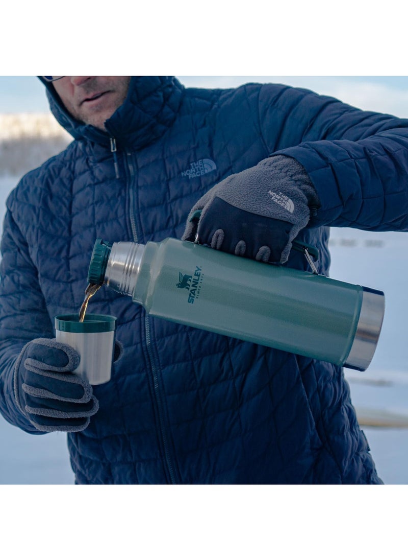 Stanley - Stanley Classic Legendary Bottle 1L / 1.1QT Hammertone Lake â€“ BPA FREE Stainless Steel Thermos | Keeps Cold or Hot for 24 Hours | Leakproof Lid Doubles as Cup | Dishwasher Safe | Lifetime Warranty - Image 1