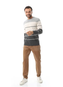 Andora Straight Leg Gabardine Pants_Beige  - Image 5