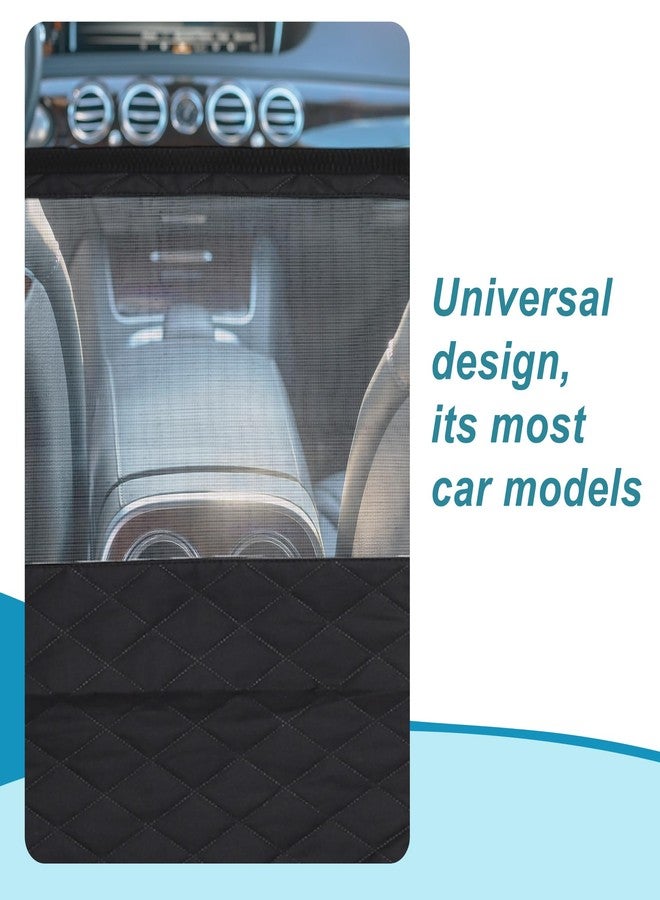 GLIDESMOOTH Dog Car Barrier, with Elastic Mesh, Universal Pet Divider, for Safe Driving with Children Pets, Easy Installation, Black, 27.6"x14.6" - Image 5