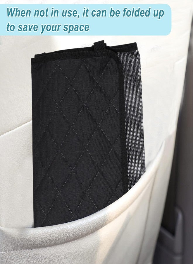 GLIDESMOOTH Dog Car Barrier, with Elastic Mesh, Universal Pet Divider, for Safe Driving with Children Pets, Easy Installation, Black, 27.6"x14.6" - Image 3