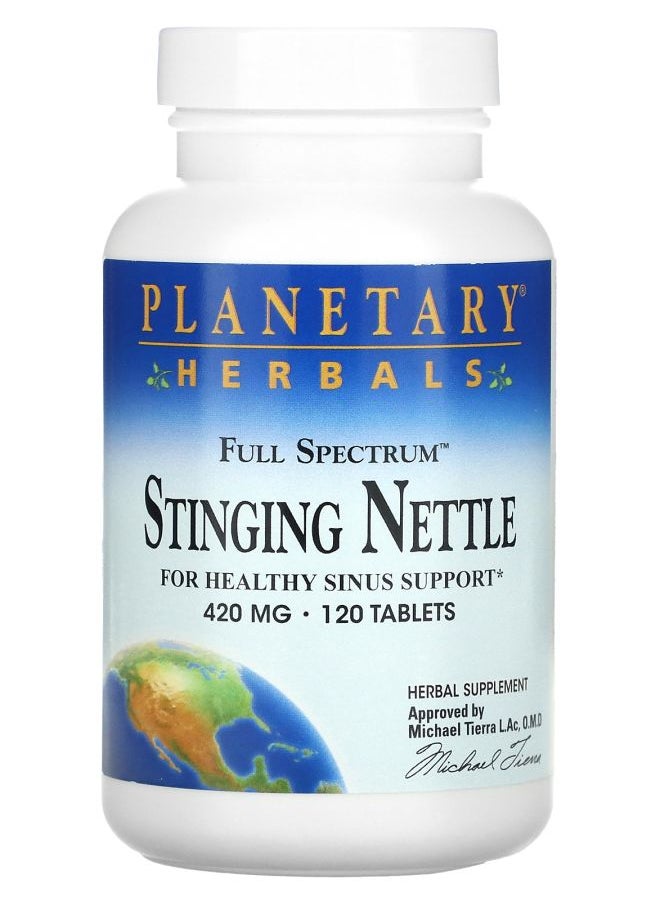 PLANETARY HERBALS Full Spectrum™ Stinging Nettle 420 mg 120 Tablets 